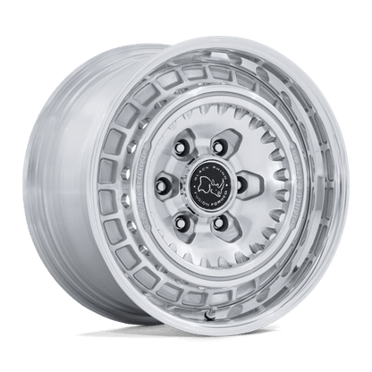 Black Rhino BR601 BASTION Gloss Silver Machined Face / Polished Lip wheel