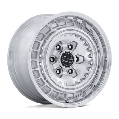 Black Rhino BR601 BASTION Gloss Silver Machined Face / Polished Lip wheel