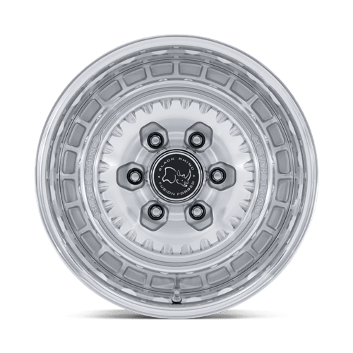 Black Rhino BR601 BASTION Gloss Silver Machined Face / Polished Lip wheel