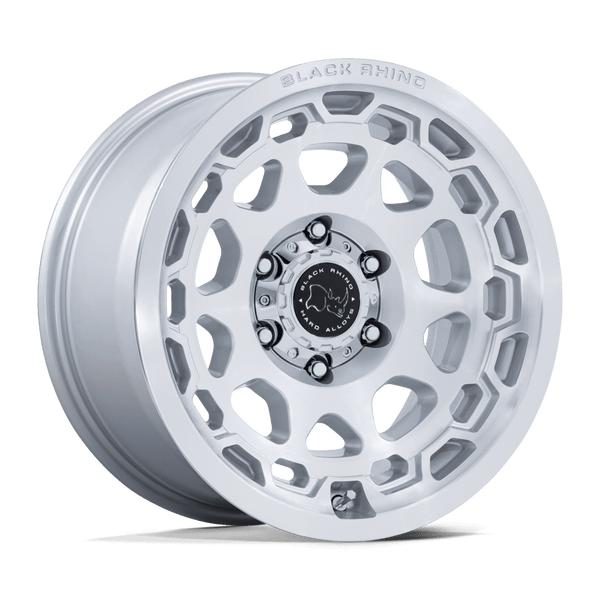 Black Rhino BR026 CONGO Gloss Silver W/ Machined Face