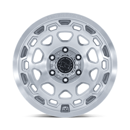 Black Rhino BR026 CONGO Gloss Silver W/ Machined Face - Expeditionary performance wheel with bold design.