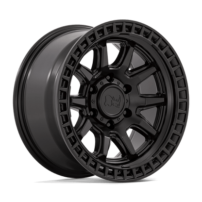 Black Rhino CALICO Matte Black wheel featuring robust monoblock construction and aggressive design.