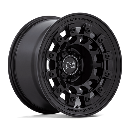 Black Rhino FUJI Matte Black wheel showcasing its rugged design and durability for off-road vehicles.