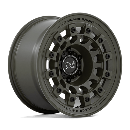 Black Rhino FUJI Olive Drab Green wheel showcasing its off-road design and heavy-duty performance.