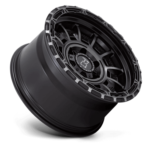Black Rhino LEGION Matte Black Gray Tint wheel showcasing military-inspired design and robust monoblock construction.