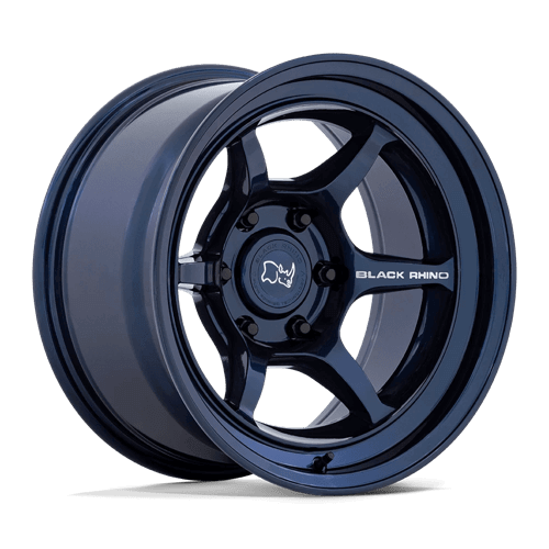 Black Rhino SHOGUN Gloss Midnight Blue wheel featuring a sleek design for off-road performance and style.
