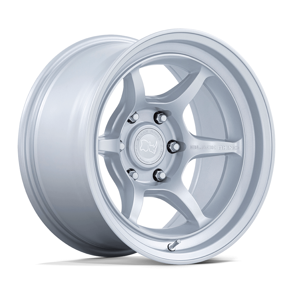 Black Rhino SHOGUN Hyper Silver wheel showcasing a monoblock Flow Formed construction and deep concave profile.