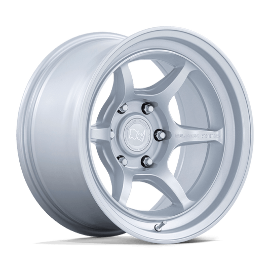 Black Rhino SHOGUN Hyper Silver wheel showcasing a monoblock Flow Formed construction and deep concave profile.