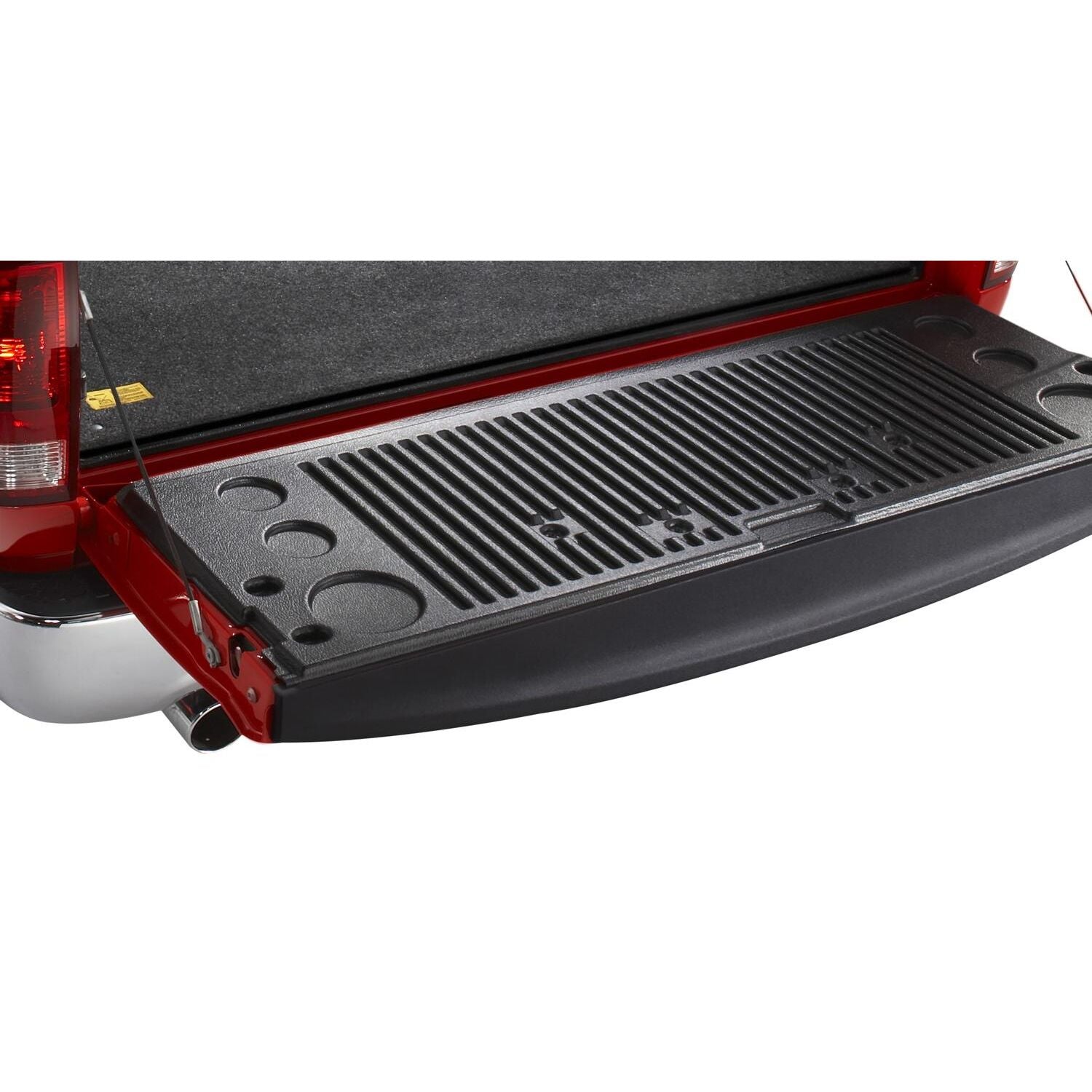 BedRug 05-21 Nissan Frontier 5' Bed Mat - Charcoal (BMN05CCD) installed in the truck bed, showcasing its durability.