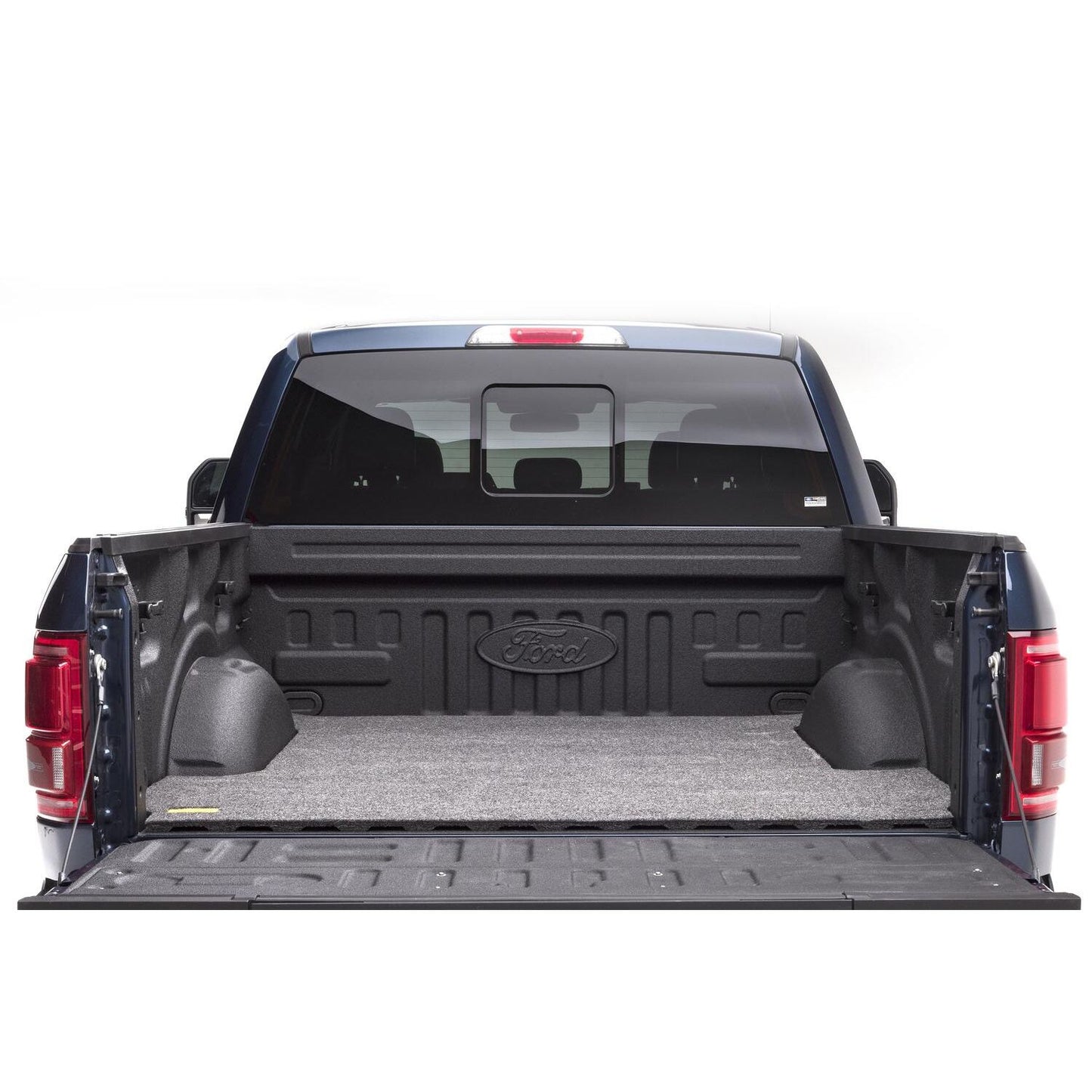 BedRug Bedmat For Spray-In Or No 2015-2025 Ford F-150 6'7" Bed 3/4 Inch Thick Bed Mat - Charcoal (BMQ15SBS) installed in truck bed