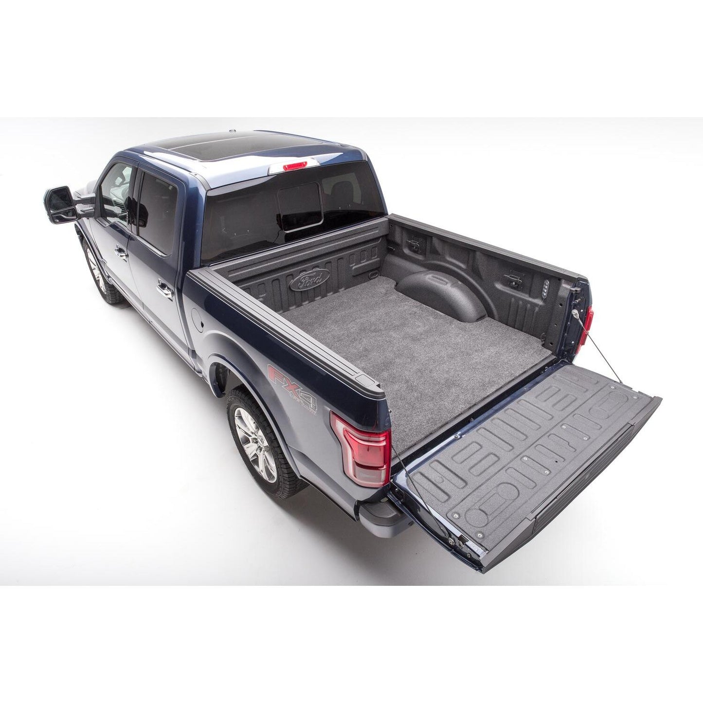 BedRug Bedmat For Spray-In Or No 2015-2026 Ford F-150 5'5" Bed 3/4 Inch Thick Bed Mat - Charcoal (BMQ15SCS) installed in truck bed.