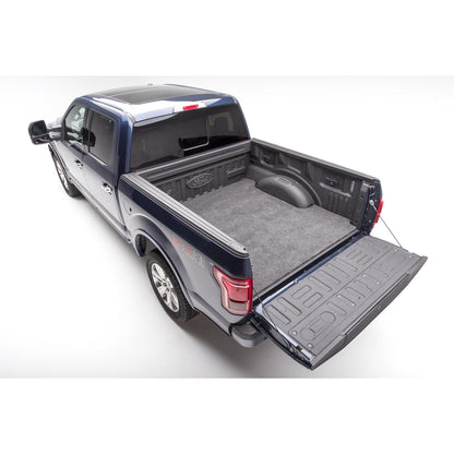 BedRug Bedmat For Spray-In Or No 2015-2026 Ford F-150 5'5" Bed 3/4 Inch Thick Bed Mat - Charcoal (BMQ15SCS) installed in truck bed.
