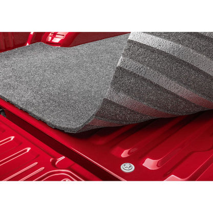 BedRug Bedmat For Spray-In Or No 17-24 Ford Super Duty 6.5' Bed 3/4 Inch Thick Bed Mat - Charcoal (BMQ17SBS) in a truck bed.