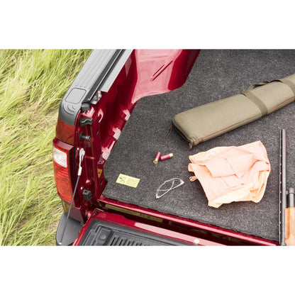 BedRug Bedmat For Spray-In Or No 99-16 Ford Super Duty 6'6" Bed 3/4 Inch Thick Bed Mat - Charcoal (BMQ99SBS) in red truck bed