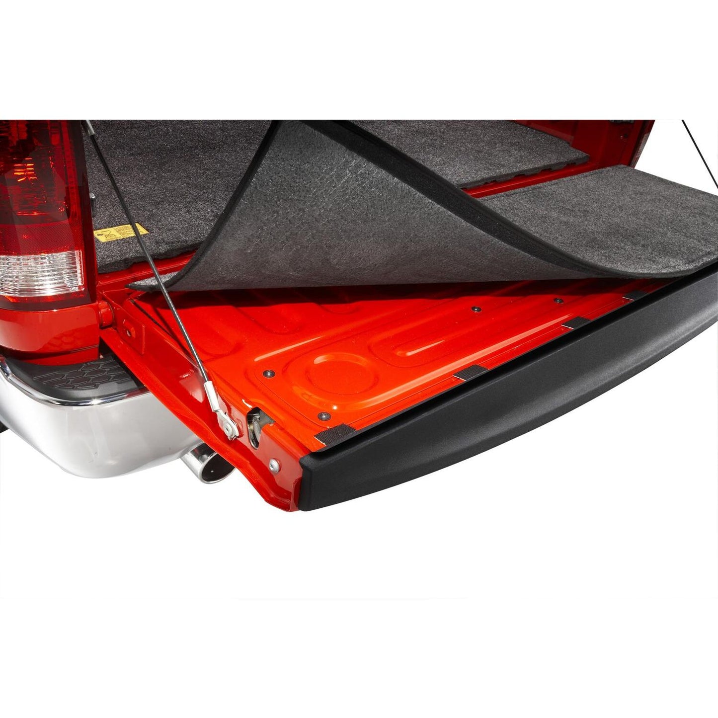 BedRug Bedmat For Spray-In Or No Bed Linr 02-18 Ram 1500 8' 3/4 Inch Thick Bed Mat - Charcoal (BMT02LBS) installed in truck bed.