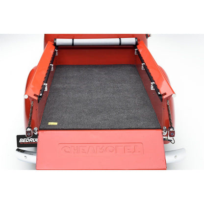 BedRug Universal Fitment Bed Mat w/o Cargo Channel - Charcoal (BMX00D) installed in truck bed.