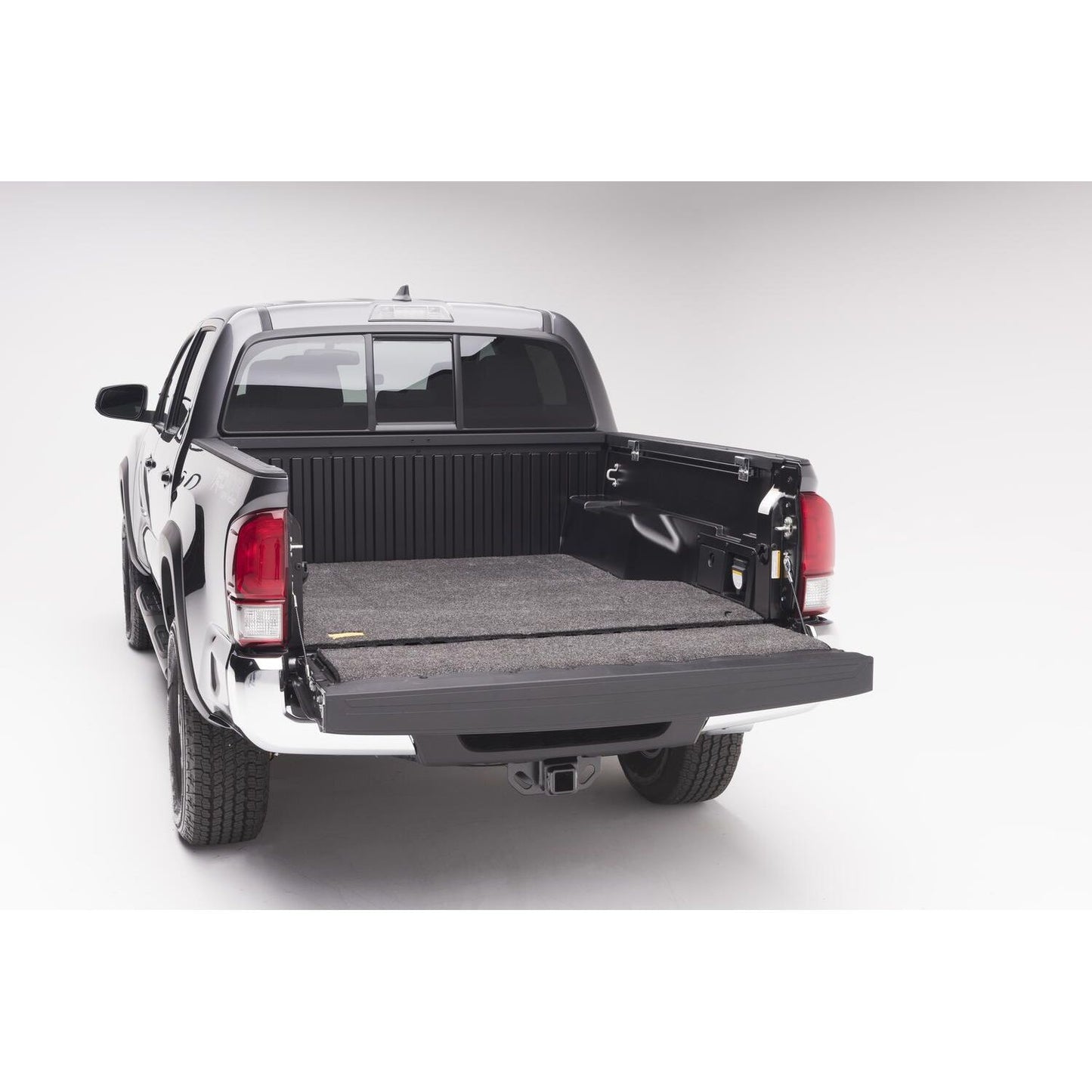 BedRug Bedmat For Spray-In Or No 05+ Toyota Tacoma 5' Bed 3/4 Inch Thick Bed Mat - Charcoal (BMY05DCS) installed in truck bed.