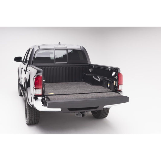 BedRug Bedmat For Spray-In Or No 05+ Toyota Tacoma 5' Bed 3/4 Inch Thick Bed Mat - Charcoal (BMY05DCS) installed in truck bed.