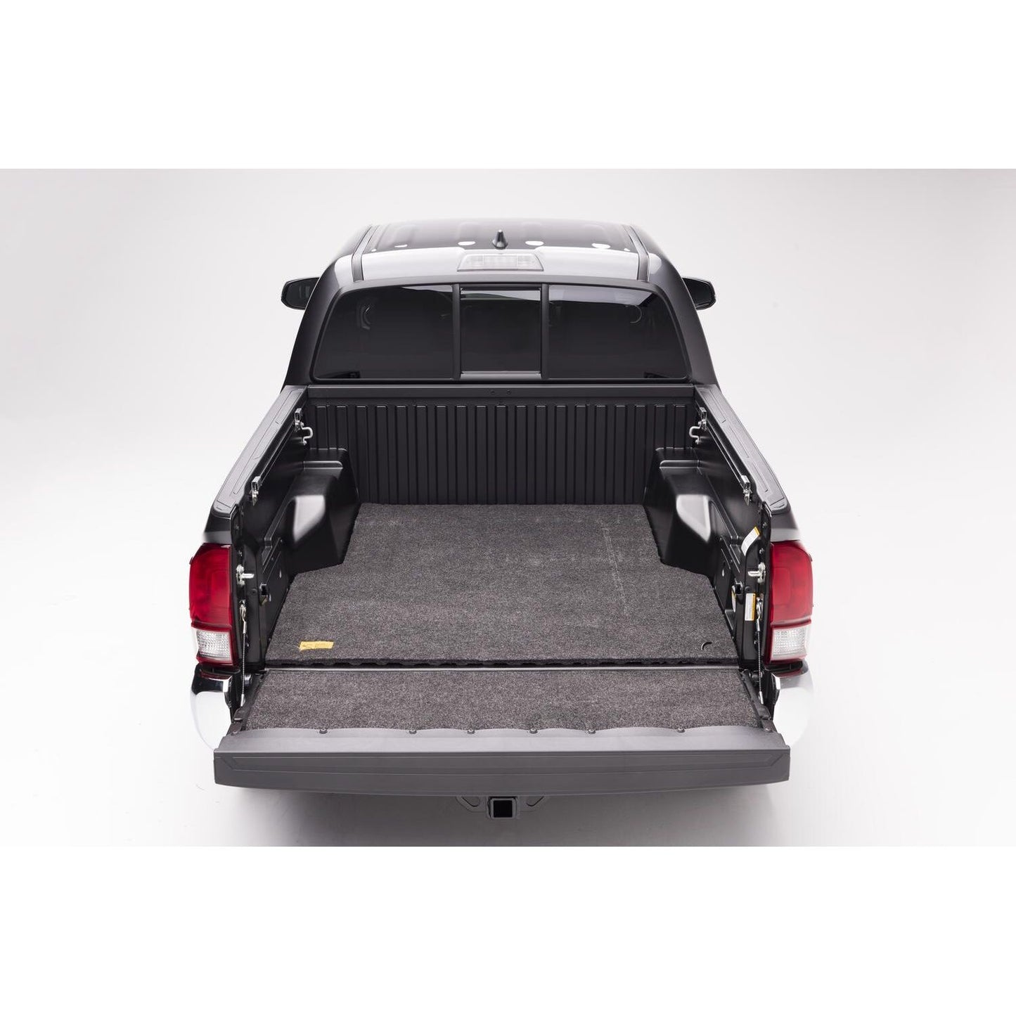 BedRug Bedmat For Spray-In Or No 05+ Toyota Tacoma 6' Bed 3/4 Inch Thick Bed Mat - Charcoal (BMY05SBS) installed in truck bed.