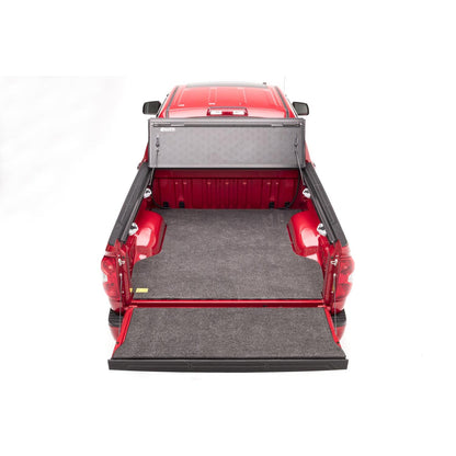 BedRug Bedmat For Spray-In Or No 22-25 Toyota Tundra 5'6" Bed 3/4 Inch Thick Bed Mat - Charcoal (BMY22SBS) installed in truck bed