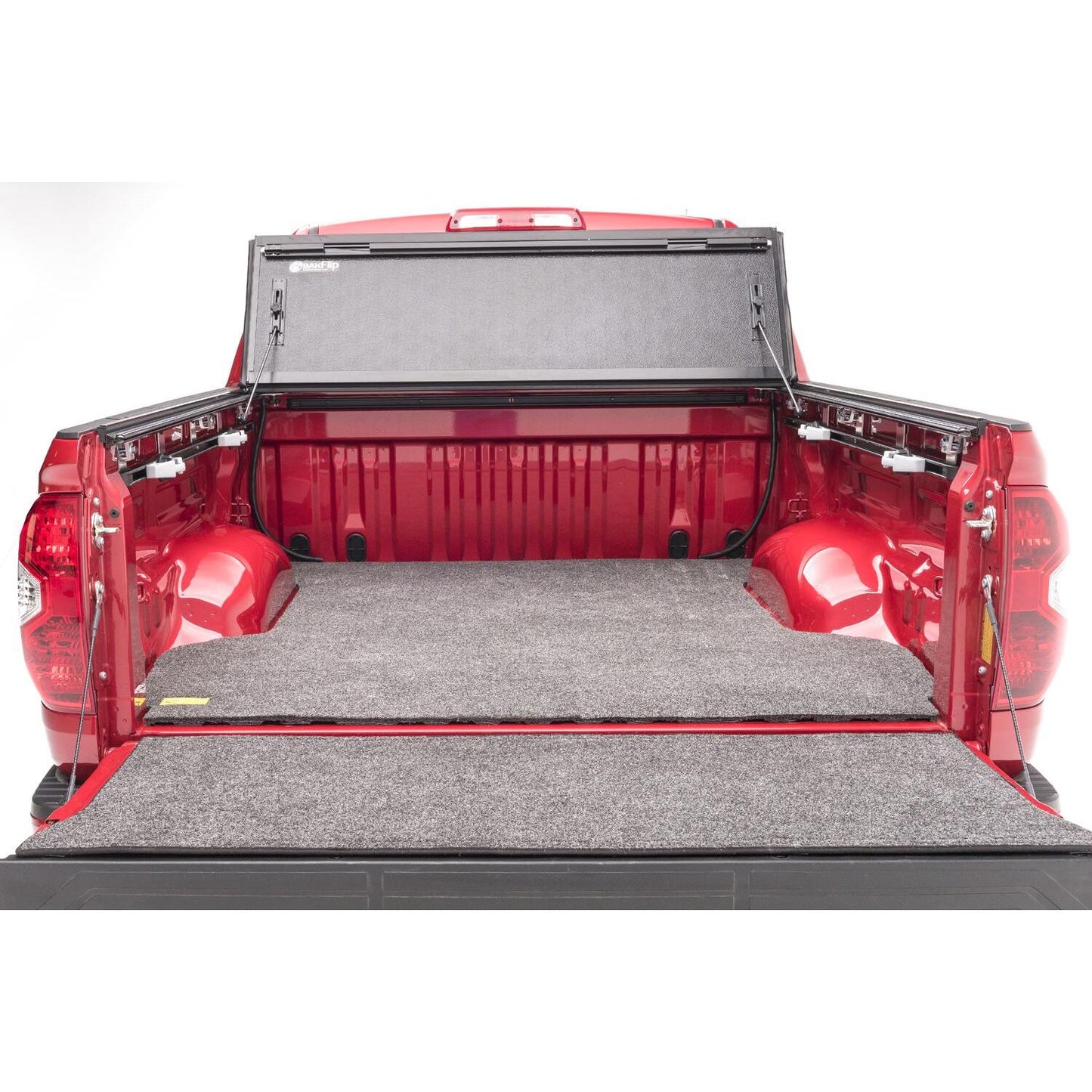 BedRug Bedmat For Spray-In Or No 22-25 Toyota Tundra 5'6" Bed 3/4 Inch Thick Bed Mat - Charcoal (BMY22SBS) installed in truck bed.