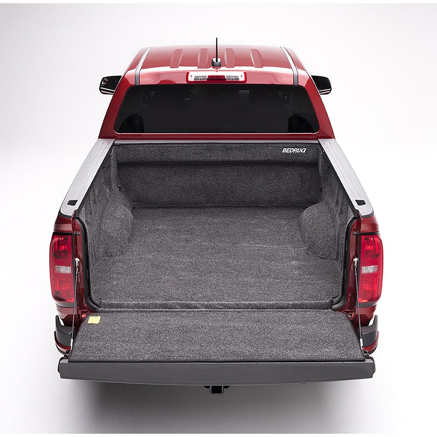 BedRug 23-25 Colorado/Canyon Crew Cab 5' Bed Liner w/ Tailgate Mat - Charcoal (BRB23CCK) installed in truck bed.