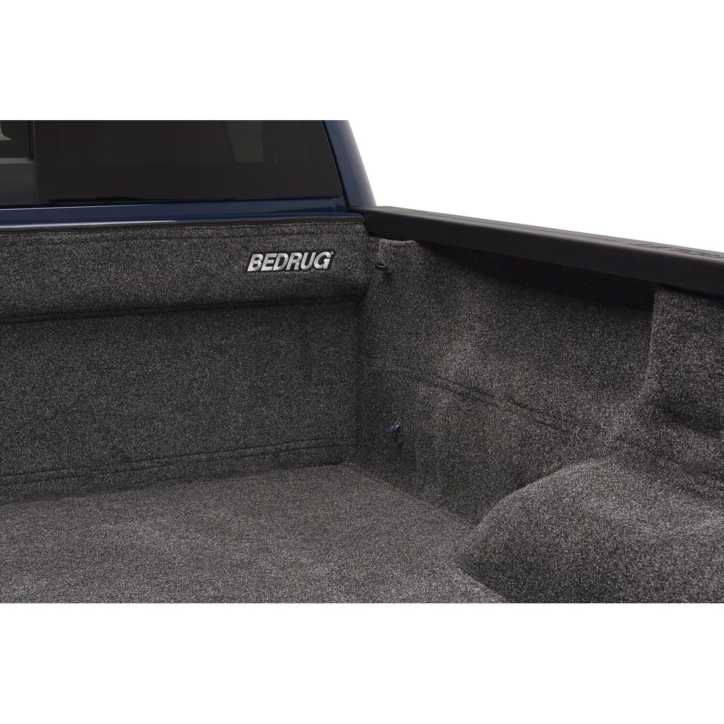 BedRug 07-18 Silverado/Sierra 8' Bed w/o Cargo Channel System Bed Liner w/ Tailgate Mat - Charcoal (BRC07LBK) installed view