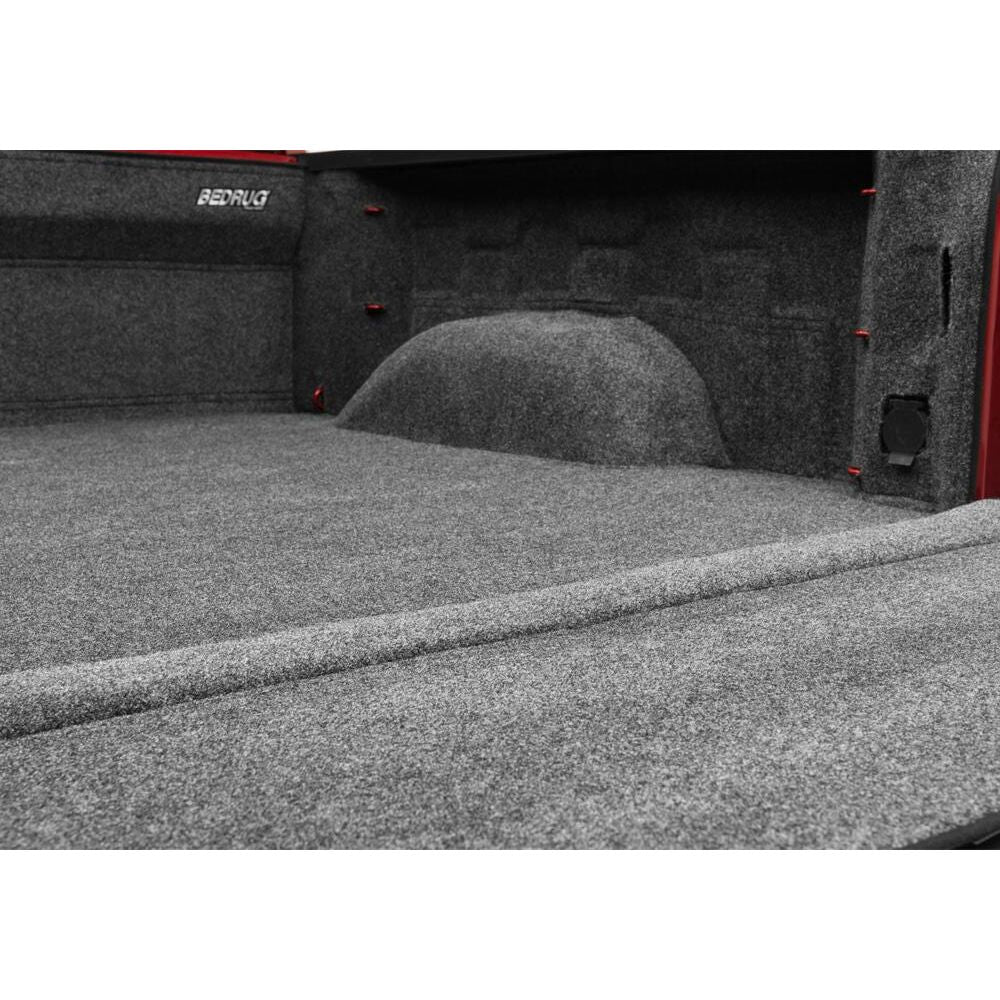 BedRug Truck 19+ - Charcoal (New Body Style) Silverado/Sierra 1500 8' Bed w/o Multi-Pro Tailgate Bed Liner w/ Tailgate Mat view