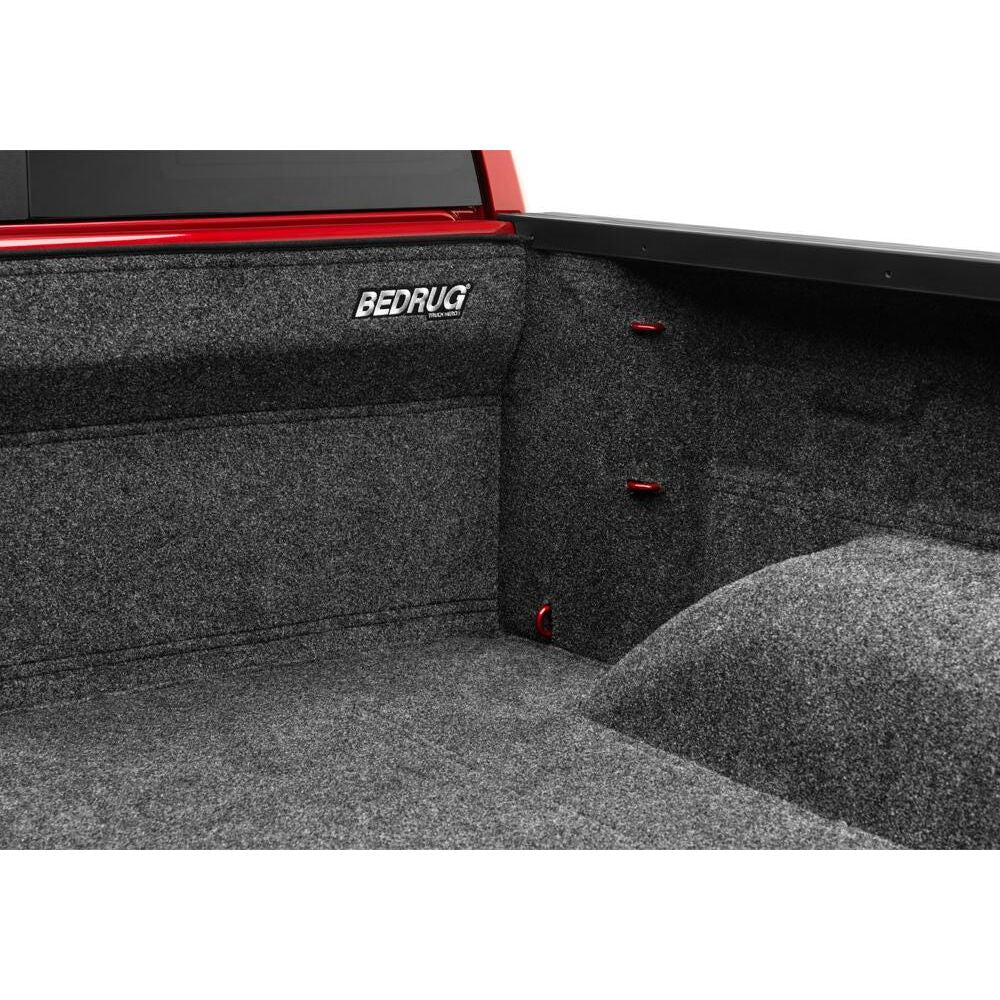 BedRug Truck 20+ GM HD Silverado/Sierra 6'9" Bed w/ Multi-Pro Tailgate Bed Liner w/ Tailgate Mat - Charcoal (BRC20SBMPK) inside view.