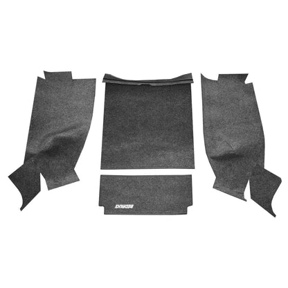 BedRug Jeep 76-80 Cj-7 RR Kit W/Gussets 4Pc Floor Kit - Charcoal (Inc Tlgte & Cargo Lnr) Floor Liner Kit 4 pc.