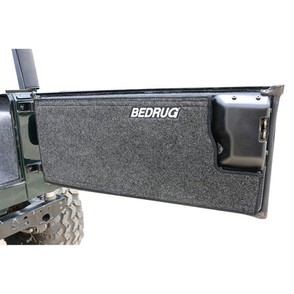 BedRug Jeep 76-80 Cj-7 RR Kit W/Gussets 4Pc Floor Kit - Charcoal Tailgate Cargo Liner close-up view.
