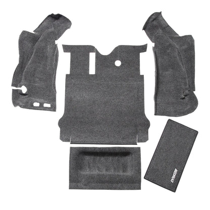 BedRug Jeep 07-10 Jeep JK 2Dr Rear 5Pc Cargo Kit - Charcoal (Includes Tailgate & Tub Liner) Cargo Kit 5 pc.