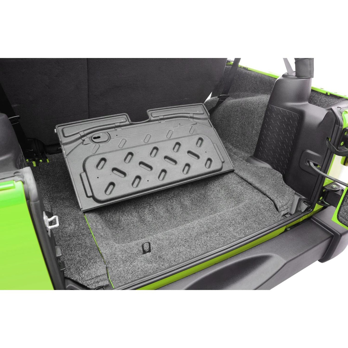 BedRug Jeep 11-18 JK Unltd 4Dr RR 5Pc Cargo Kit - Charcoal (Inc Tlgte & Tub Liner) Cargo Kit 5 pc. Rear Kit Incl. Drivers Wheel Well