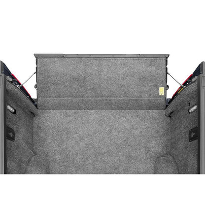 BedRug 2015-2025 Ford F-150 8' Bed Liner w/ Tailgate Mat - Charcoal (BRQ15LBK) view of interior fit.