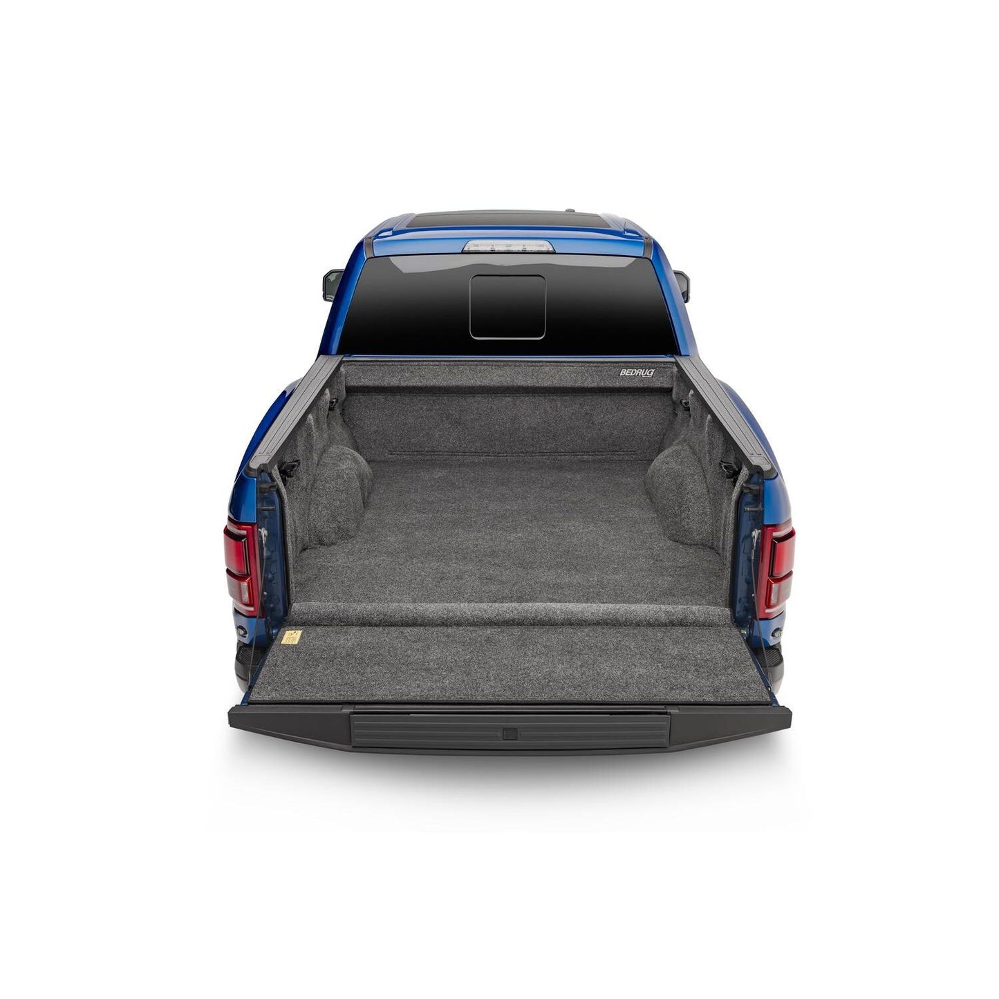 BedRug Bedliner 2017-2026 Ford F-250/F-350 Super Duty 8' Bed Liner w/ Tailgate Mat - Charcoal (BRQ17LBK) in a truck bed.