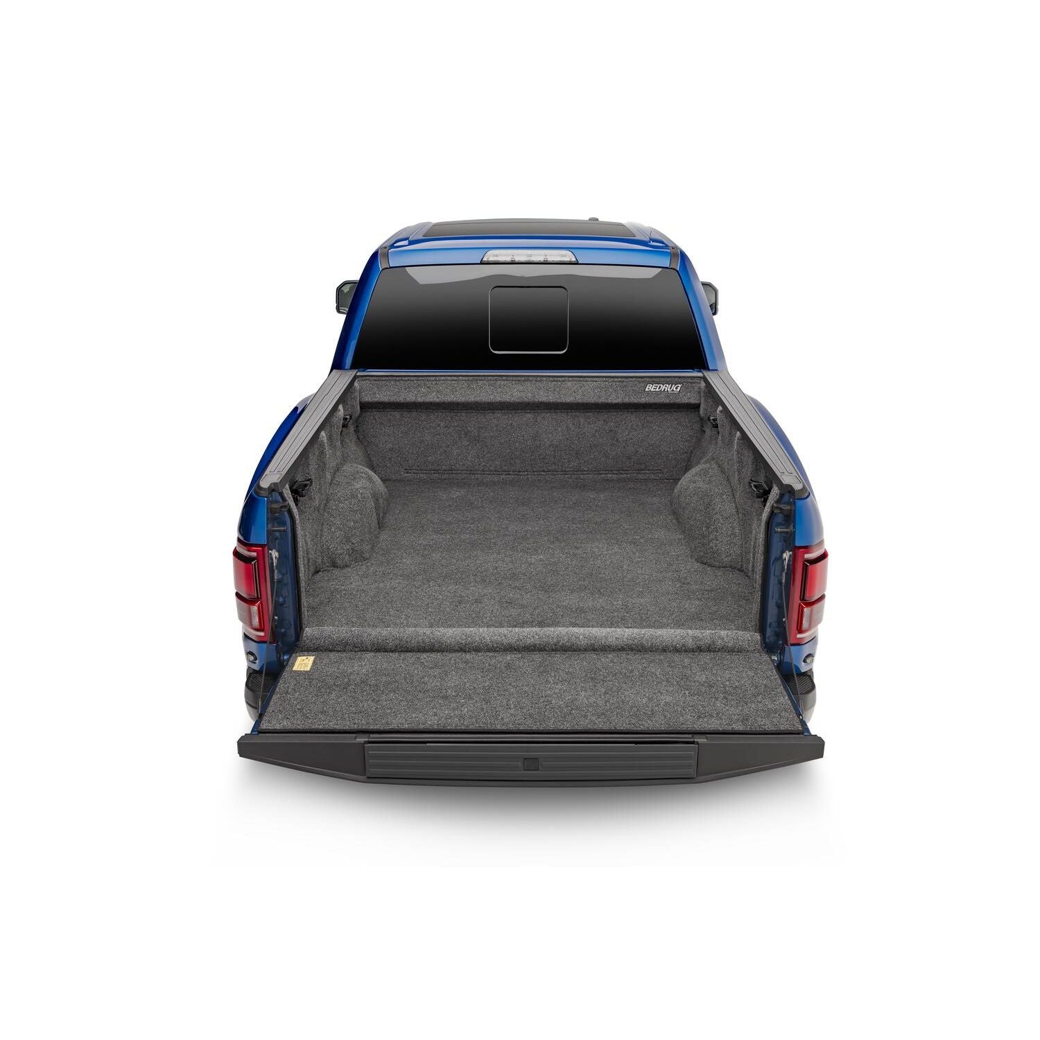 BedRug 2019-2023 Ford Ranger 6' Bed Liner w/ Tailgate Mat - Charcoal (BRR19SBK) installed in truck bed.