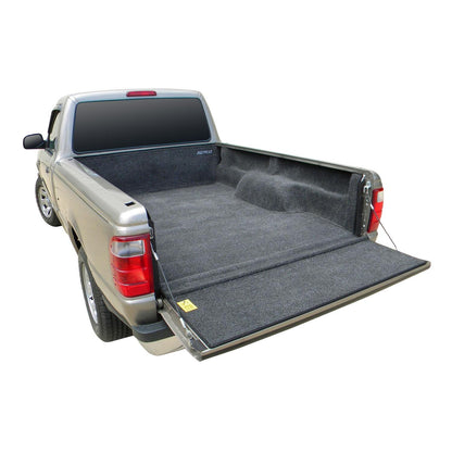 BedRug 2019-2023 Ford Ranger 6' Bed Liner w/ Tailgate Mat - Charcoal (BRR19SBK) installed in truck bed.