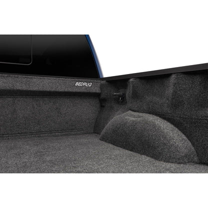 BedRug 2019-2023 Ford Ranger 6' Bed Liner w/ Tailgate Mat - Charcoal (BRR19SBK) installed in truck bed.