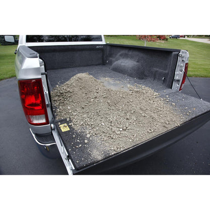 BedRug 09-18 - Charcoal (19-23 Classic) Dodge Ram 5'7" Bed w/o Rambox w/o Bed Rail Storage Bed Liner w/ Tailgate Mat w/o Cargo Channel with dirt