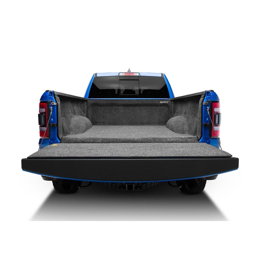 BedRug 2019-2025 Ram 1500 5'7" Bed Liner w/ Tailgate Mat w/o RamBox w/o Multifunction Tailgate - Charcoal (BRT19CCK) installed in truck bed.