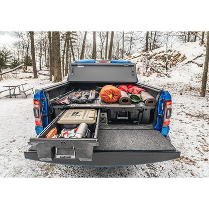 BedRug 2019-2025 Ram 1500 5'7" Bed Liner w/ Tailgate Mat w/o RamBox w/o Multifunction Tailgate - Charcoal (BRT19CCK) in truck bed.