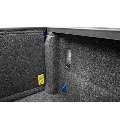 Interior view of BedRug 2019-2025 Ram 1500 6'4" Bed Liner w/ Tailgate Mat w/o RamBox w/o Multifunction Tailgate - Charcoal (BRT19SBK).