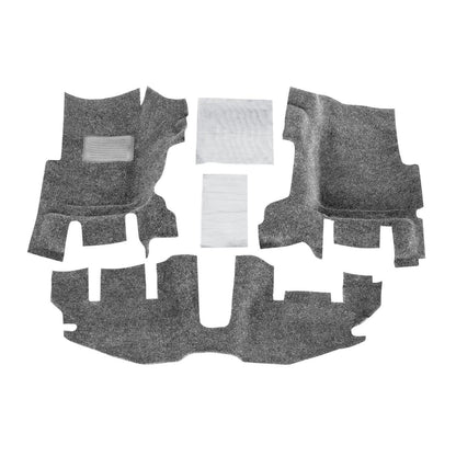 BedRug Jeep 97-06 Jeep Tj/Lj Front 3Pc Floor Kit - Charcoal (W Cntr Cnsl) - HT Shlds Floor Liner Kit 3 pc. 2 pc. Front 1 pc. Rear