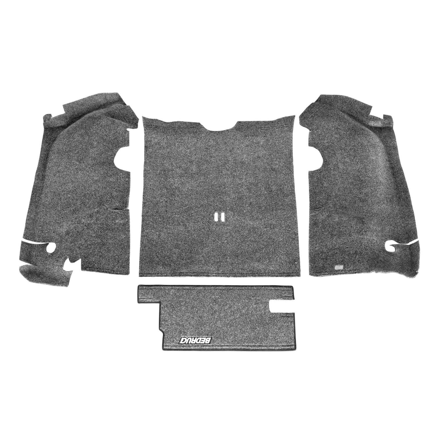 BedRug Jeep 97-06 Jeep TJ Rear Cargo Kit - Charcoal (Includes Tailgate) Cargo Kit 4 pc. Incl. Driver Left Hand Panel Passenger Right HandPanel Cargo Area Tailgate.