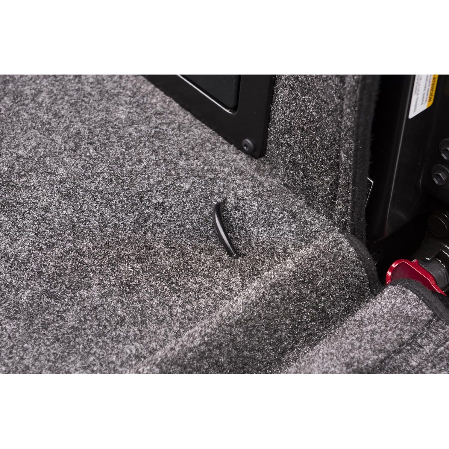 Close-up view of the BedRug 05+ Toyota Tacoma 6'1" Bed Liner w/ Tailgate Mat - Charcoal showing texture and finish.