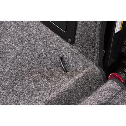 Detail of the BedRug 22-25 Toyota Tundra 5.5' Bed Liner w/ Tailgate Mat - Charcoal (BRY22SBK) showing texture and design.