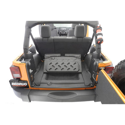 BedRug Jeep Bedtred 03-06 Jeep LJ Unltd Rear 4Pc Cargo Kit Incl. Driver Left Hand Panel Passenger Right HandPanel Cargo Area Tailgate Replaces Factory Carpet Kit Bed Liner - Charcoal (BTLJ04R) in Jeep trunk
