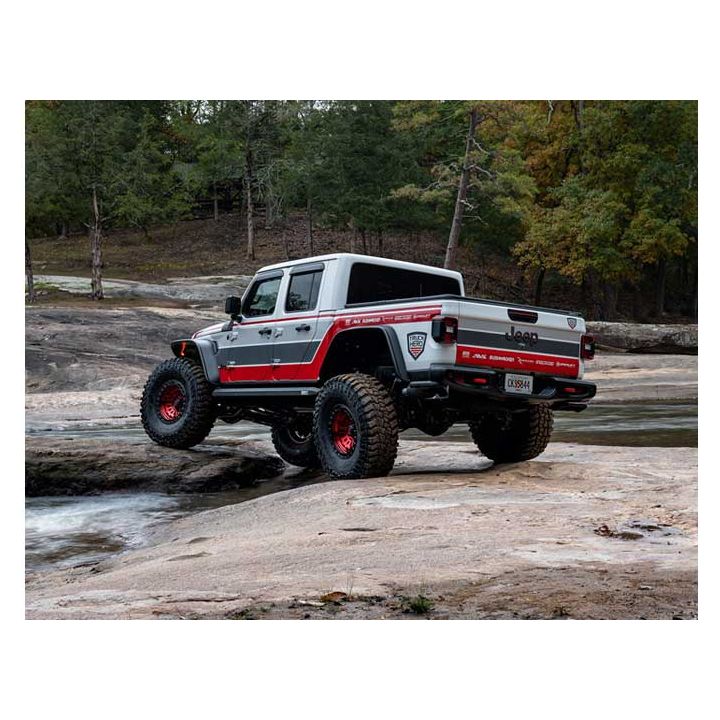BUSHWACKER | Black Jeep Cutout Style Textured Finish 4-Piece Fender Flare Set For 1999-2004 Jeep Grand Cherokee Bushwacker | 10926-08