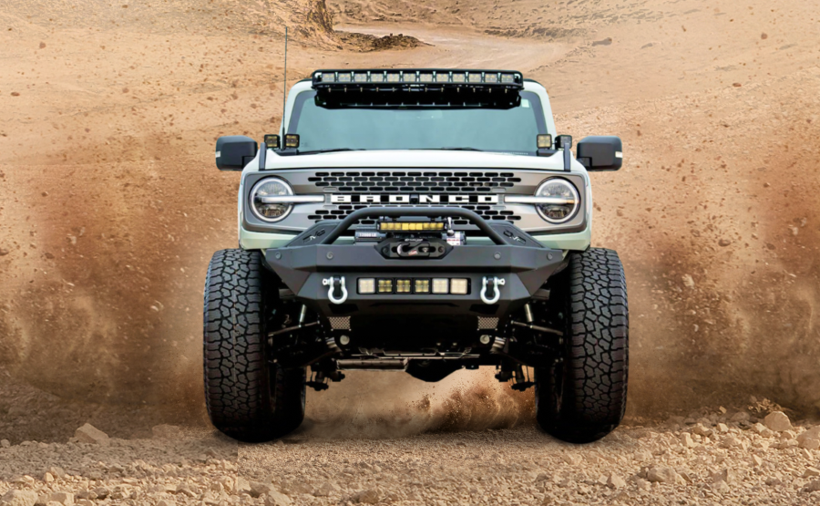 Bronco driving off road