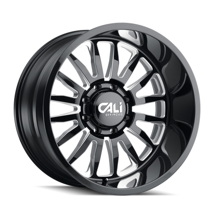 CALI OFF-ROAD SUMMIT 9110 GLOSS BLACK/MILLED SPOKES